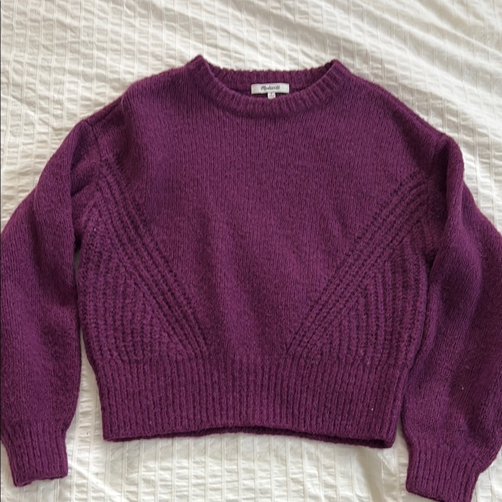 Madewell Jewel-toned Purple Sweater